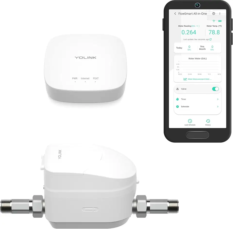 YoLink FlowSmart All-in-One Smart Water Management System: 3/4