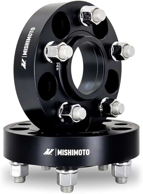 Borne Off-Road Wheel Spacers, 8x165.1, 116.7 Center Bore, M14x1.5, 25mm, Black