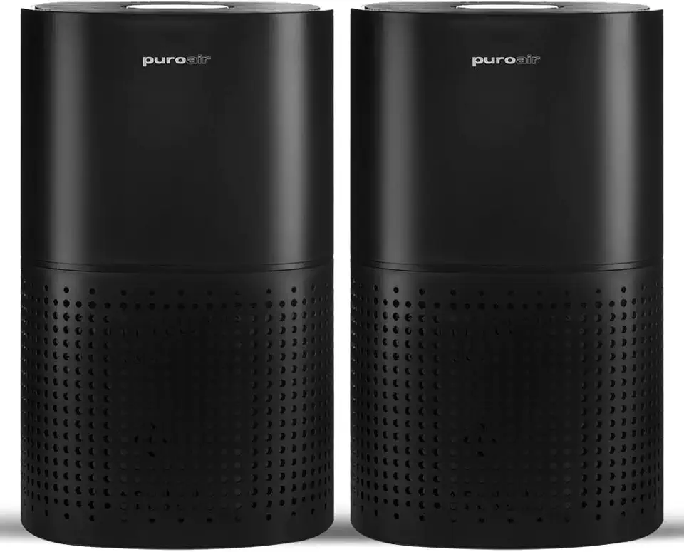 Powerful PuroAir HEPA Air Purifiers - Covers Up To 1,115 Sq Ft - Cleans Air Automatically 24/7 - Filters Up To 99% of Smoke, Pollen, Dust, Dander, and Common Pollutants - Based in USA (2 PACK)