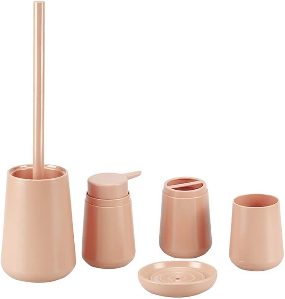 Five-Piece Mouthwash Brush Holder Soap Box Bathroom Storage Household Bathroom Set(E)