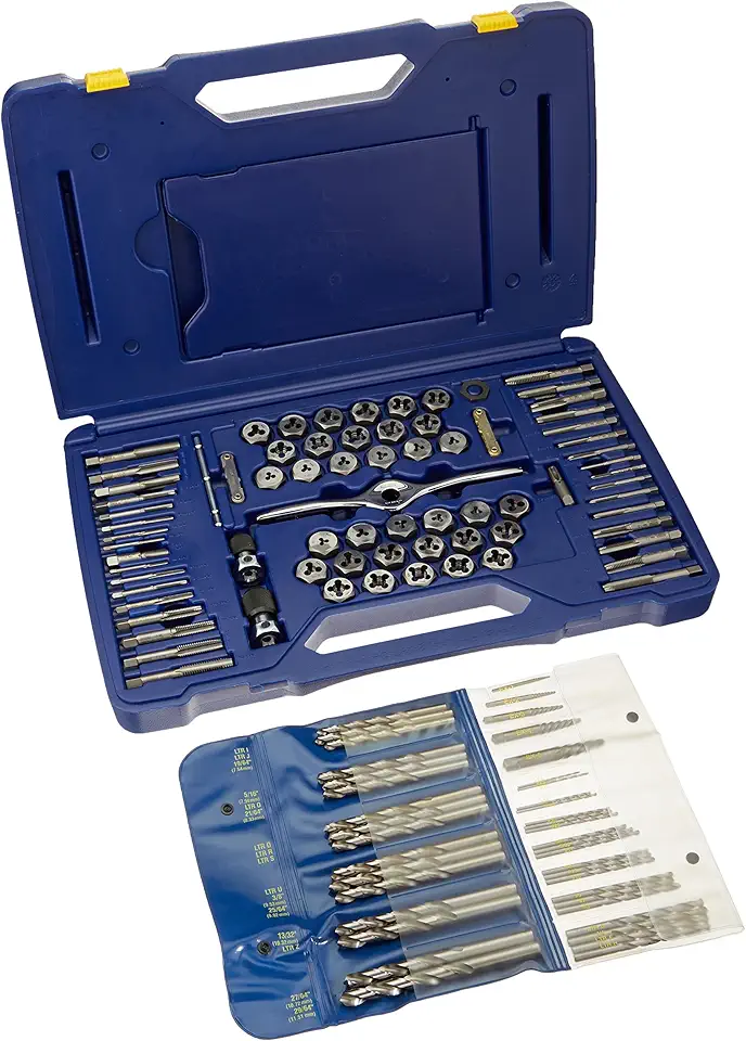 IRWIN Tools Tap And Die Set, Performance Threading System, Deluxe, 116-Piece (1813817)