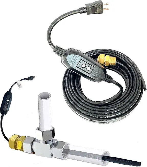 MAXKOSKO In Line Self Regulating Heating System Can be Used in Both Plastic and Metallic Pipes, in Pipe Freeze Protection Heating Cable, 170Ft 120V