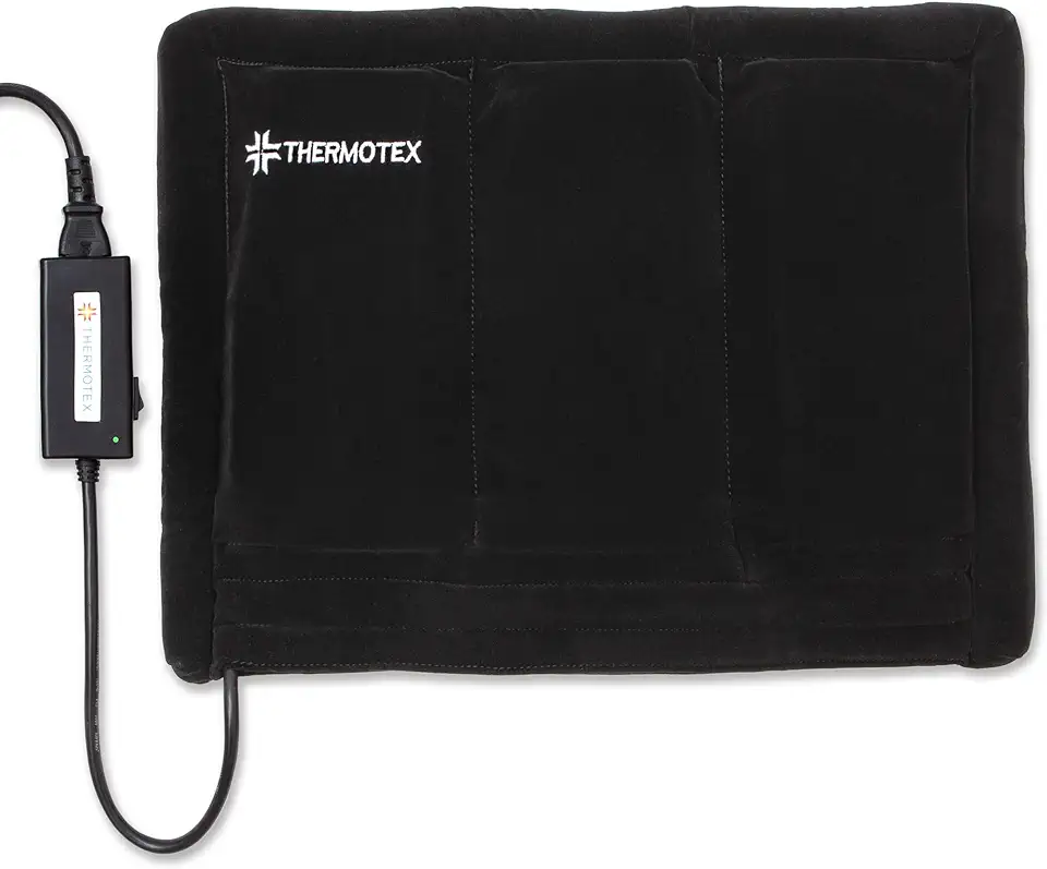 Thermotex–Far Infrared Premium Heating Pad – Platinum – Pain Relief – Warms and Relaxes Muscles – Large Size for Back, Shoulder, Arms and Legs – 17 in. x 13 in.