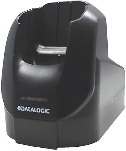 Datalogic Scanning 94A150067 Single Slot Desk Mount Dock with Spare Battery Charging Slot, Includes USB Cable, Requires Power Supply 94ACC1381