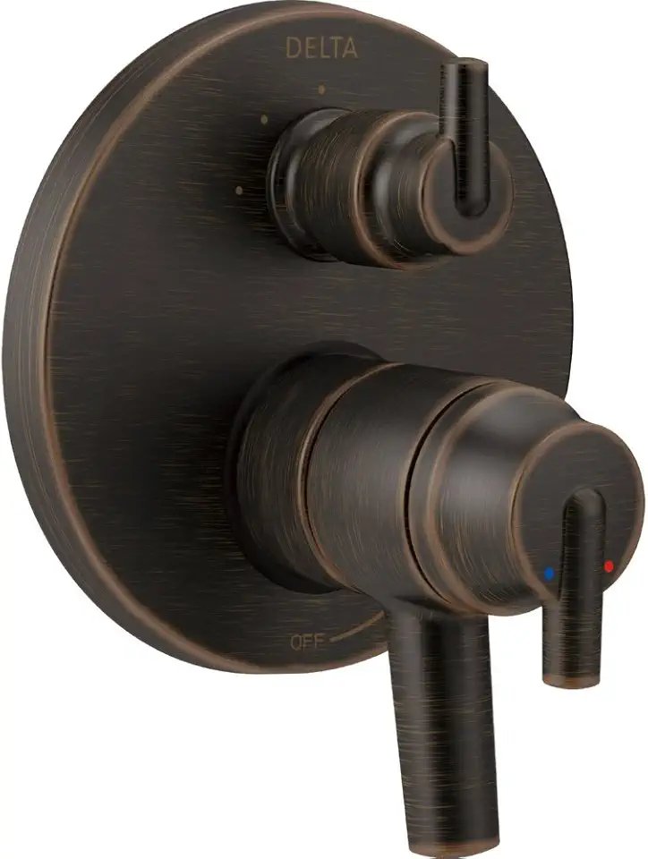 Delta Faucet Trinsic 17 Series 3-Setting Integrated Diverter Valve Trim Kit, Oil Rubbed Bronze Diverter Valve Trim Kit, Shower Trim Kit, Venetian Bronze T27859-RB (Valve Not Included)
