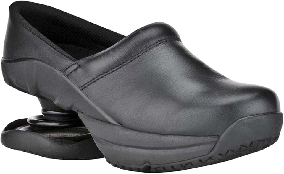 Z-CoiL Toffler Women's Clog - Orthopedic Footwear for Women - Orthotic Casual Leather Clogs for Pain Relief, Foot Support, and Comfort - Open Coil