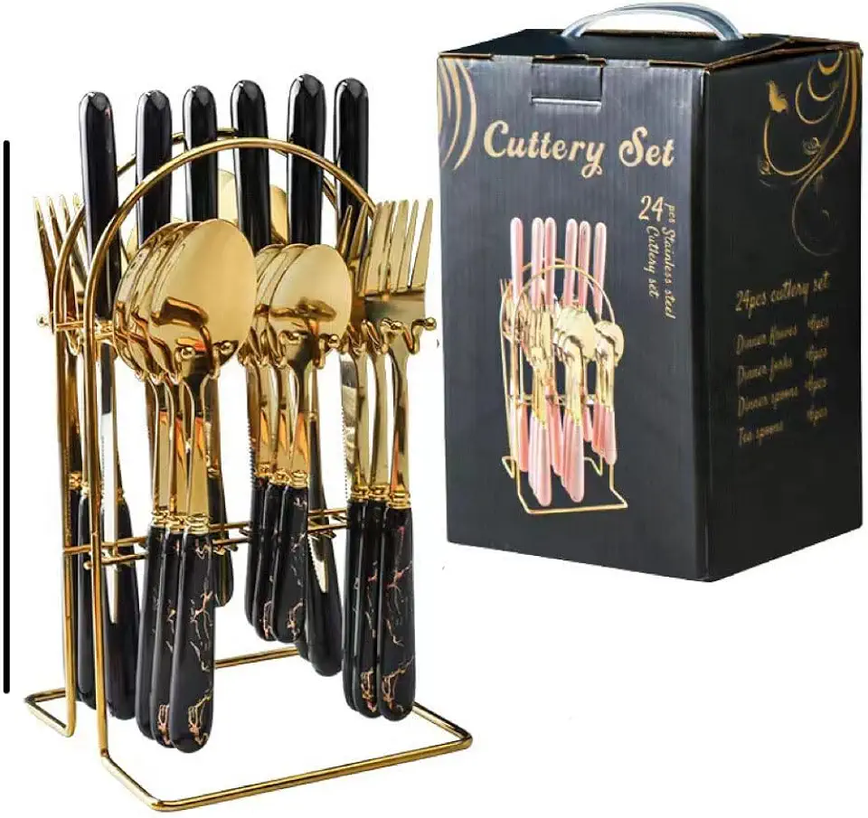 Unique Black Silverware Set for 12 with Color Handle Flatware,48 Piece Stainless Steel Modern Cutlery set Forks Spoons Knifes Dinnerware for Daily Use and Party, Vintage Utensils, Dishwasher Safe