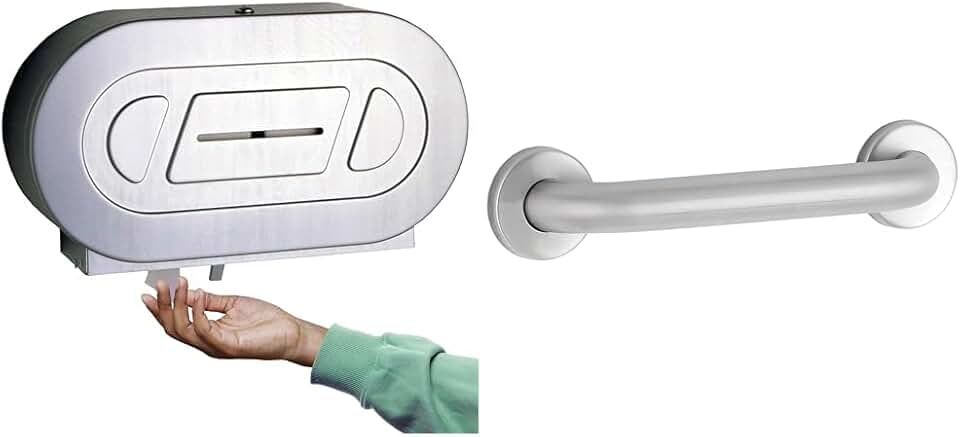 Bobrick Twin Jumbo-Roll Toilet Paper Dispenser B-2892 and 36