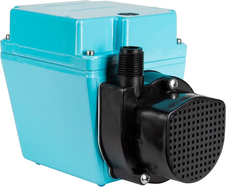 Little Giant 4E-34NR 115 Volt, 1/12 HP, 810 GPH Small Submersible Oil-Filled Water Transfer Pump with 6-ft. Cord, Blue, 504203