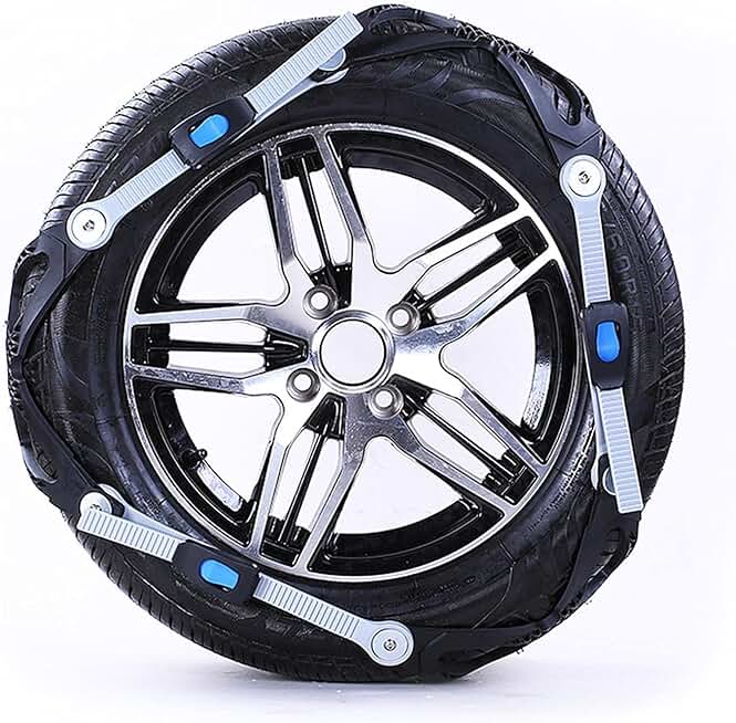 Snow Chains, TPU Snow Chain Tire Traction Device – for Cars and Small SUVs, Tire Width 165-205mm(Size: Twelve Pieces) (Color : A, Size : Twelve Pieces)