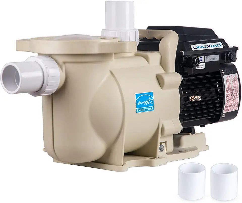 Variable Speed Pool Pump Inground 2HP with Filter Basket - 115V/208-230V Variable Speed Pump, Low Noise & Energy Star Certified, 1.5