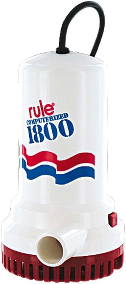 Rule A53 Series 1800 GPH Submersible Sump / Utility Pump, Corded, 110 Volt AC