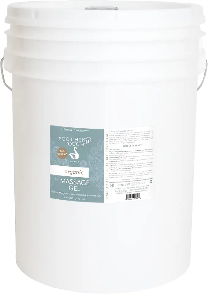 Soothing Touch Organic Massage Gel, Unscented, 640 Ounce