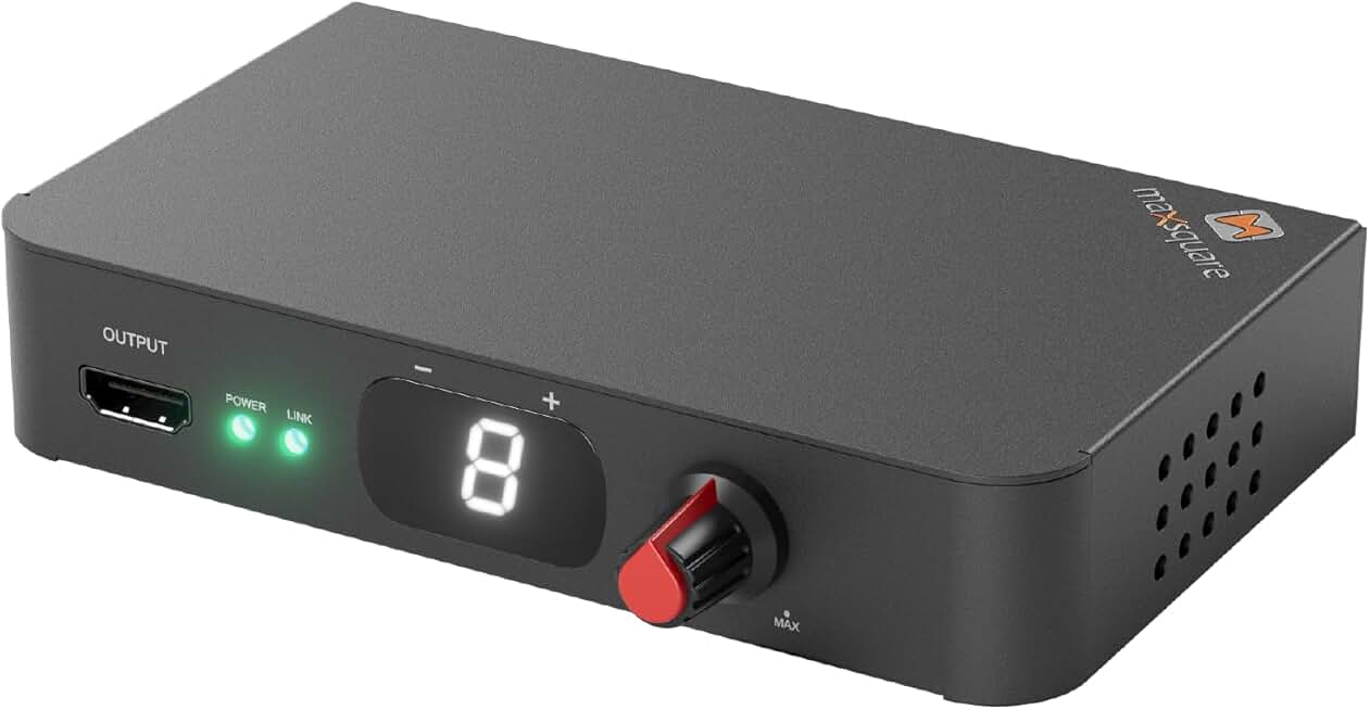 Dante Audio Extractor Digital Audio, Toslink SPDIF, 4K2K@60Hz, HDMI, HDR, PCM2, Lip-Sync Delay Adjustable, CEC Pass-Through, PoE, AES67 RTP, TAA Compliant(MSQ-3500D)