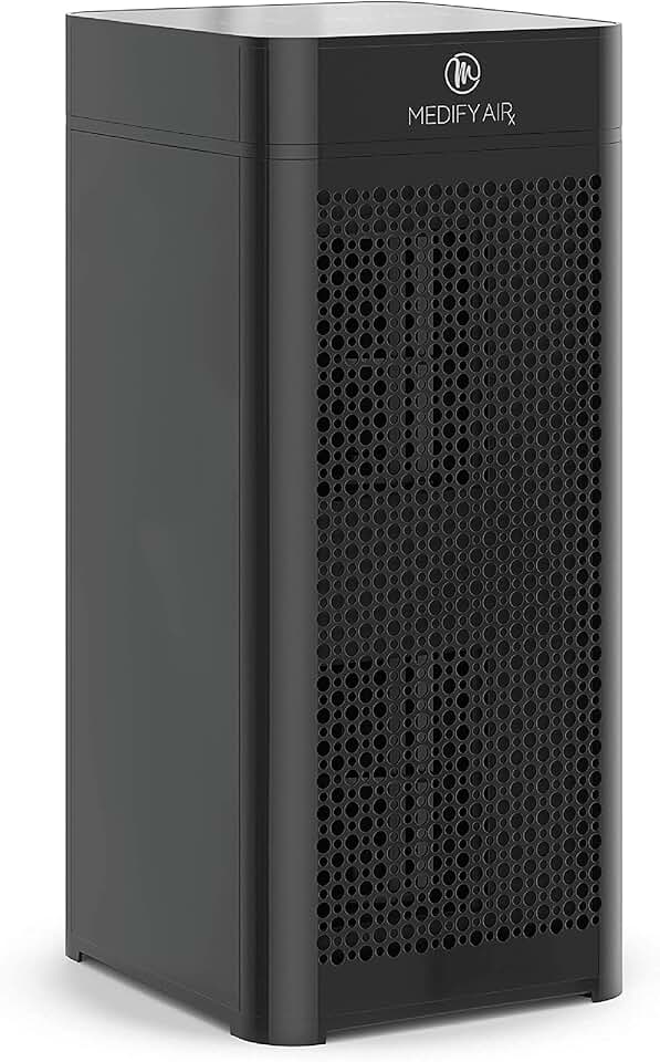 Medify MA-40 Air Purifier with True HEPA H13 Filter | 1,793 ft² Coverage in 1hr for Smoke, Wildfires, Odors, Pollen, Pets | Quiet 99.9% Removal to 0.1 Microns | Black, 1-Pack