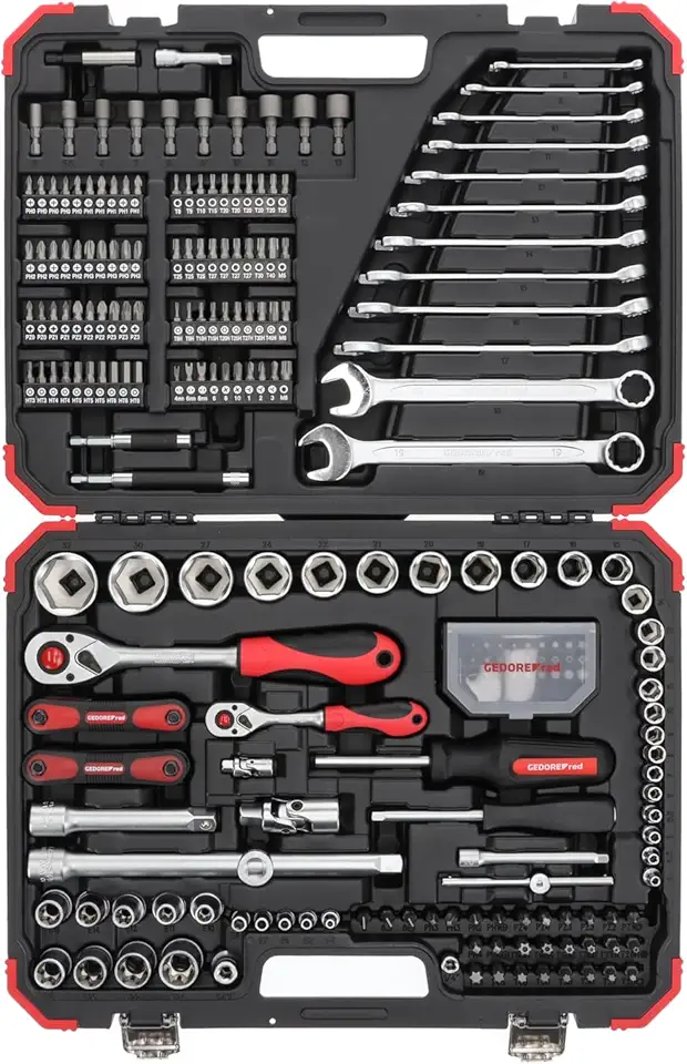 232-piece Socket spanner set, 1/2