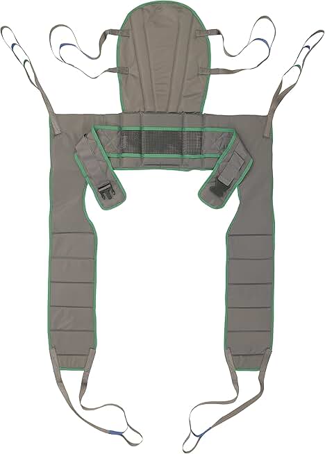 Invacare Premier Dress Toileting High Sling for Patient Lifts, Polyester Fabric, Large, 2478446