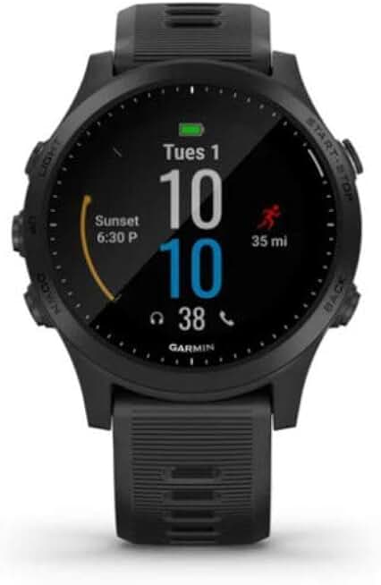 Garmin Forerunner 945, Premium GPS Running/Triathlon Smartwatch with Music, Black - 010-02063-00