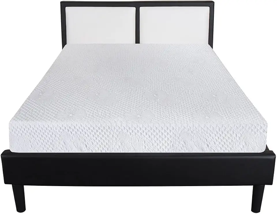 Olee Sleep Full Mattress, 8 Inch Gel Memory Foam Mattress, Gel Infused for Comfort and Pressure Relief, CertiPUR-US Certified, Bed-in-a-Box, Medium Firm, Full Size