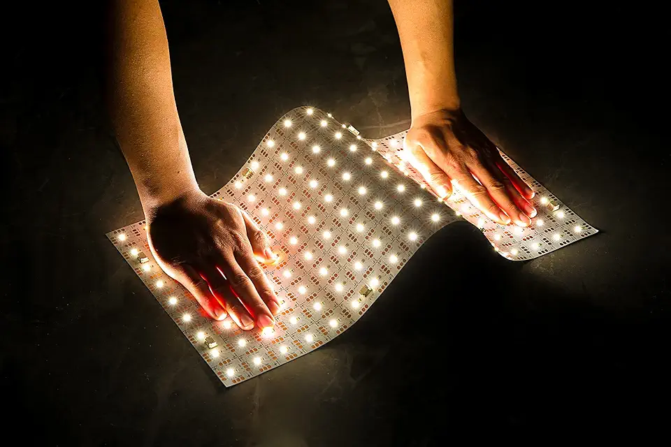 4PCS Soft LED Backlight Sheet 36W 2300k-6000k Warm and Cold Color Backlit Flexible cuttable19X9.5 inch for Translucent countertop Indoor