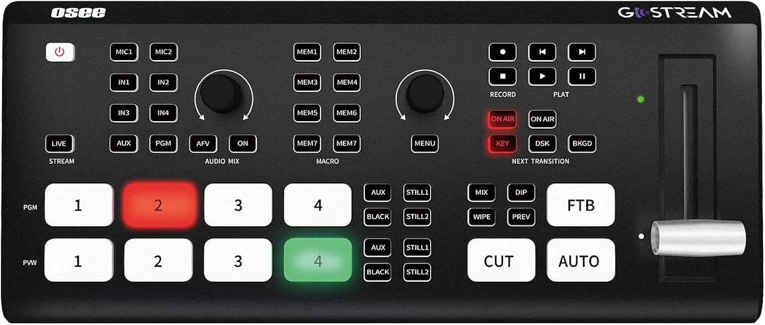 Osee GoStream Deck HDMI Pro Live Streaming Multi Camera Video Mixer Switcher with NDI Updatable