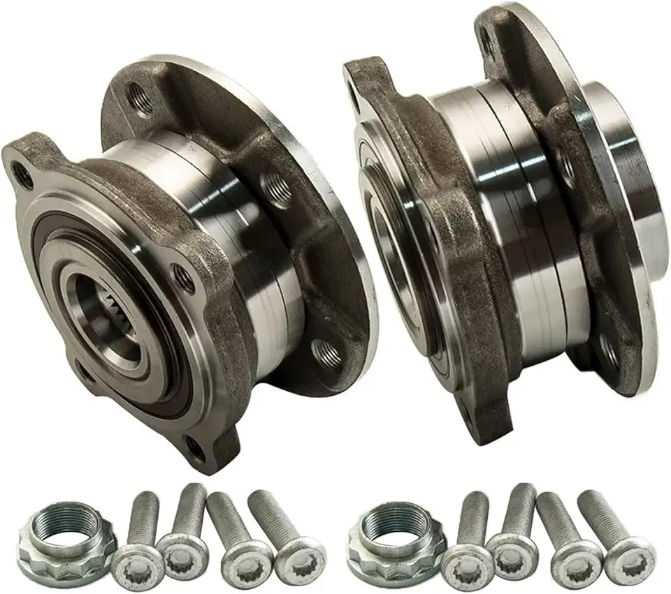 Front Wheel Bearing HUB HUBS Assembly KIT WM6619 Pair Compatible with BMW X5 X6 E70 E71 E72