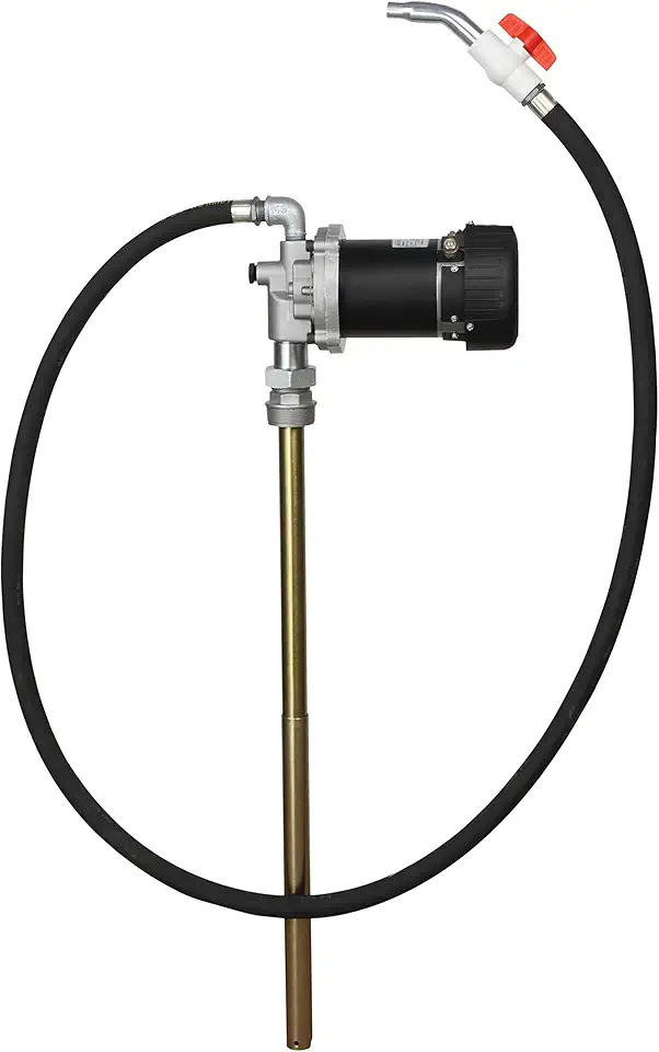 Groz 45560 Electric Oil Pump, 12V DC, for use with 55 gal Drum
