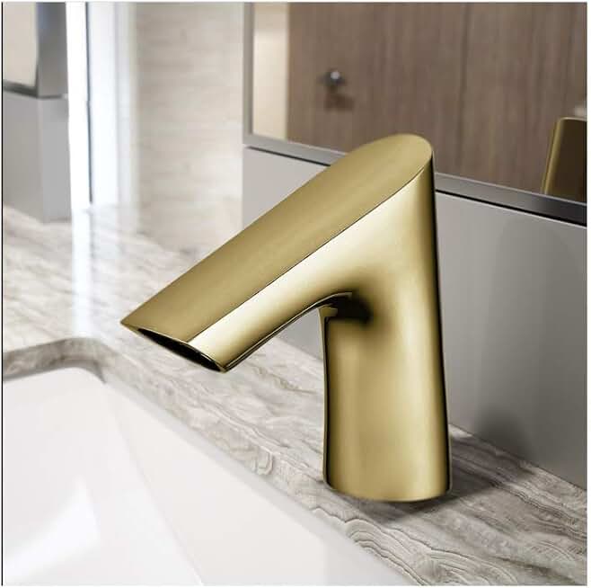 Fontana Commercial Brushed Gold Touch Less Automatic Sensor Faucet