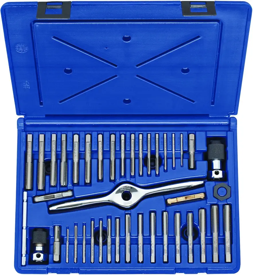 IRWIN Tools 1840234 Performance Threading System Plug Tap Set -Machine Screw/Fractional/Metric, 41-Piece