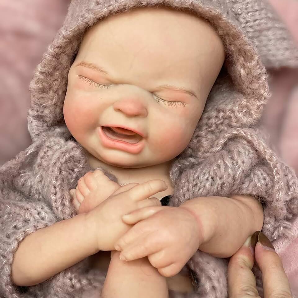 18inch Soft Full Silicone Body Doll Girl Lifelike Reborn Dolls Real Life Weighted Newborn Baby Doll Washable Toy for Kids