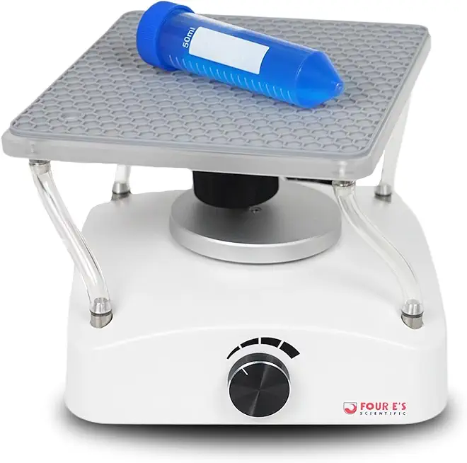 FOUR E'S SCIENTIFIC Lab Shaker, 3D Shaker Compact Rotator Shaker with Adjustable Speed 0-100RPM, 0-8° Tilt Angle, Lab Shaker with Undulating 3D Motion, Non-Slip Mat, Max. Capacity 2KGS