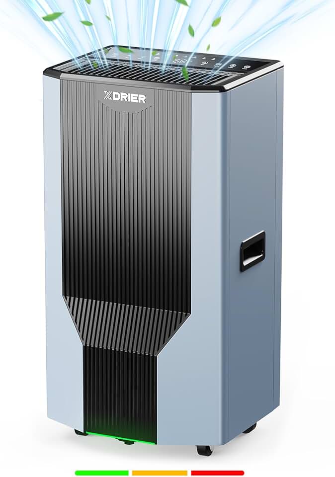 Energy Star Commercial Dehumidifier with Pump and Drain Hose for Large Space 1,500 Sq. Ft - 120 Pint Dehumidifier for Large Room, Home, Basements, Office, Whole House, Auto Defrost, Timer