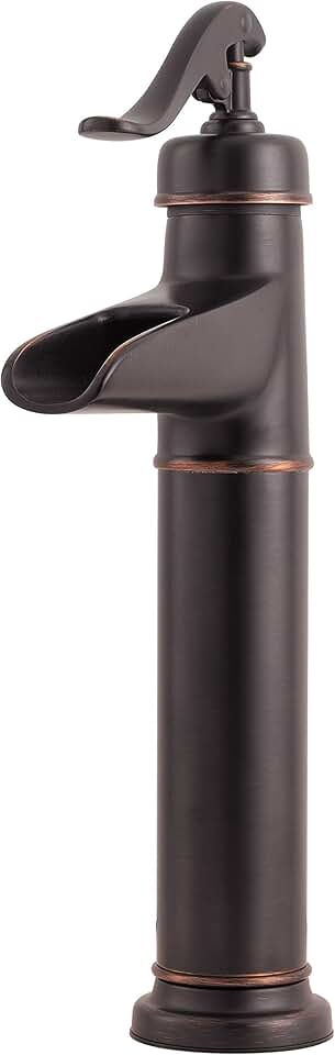 Pfister LG40YP0Y Ashfield Single Control Vessel Bathroom Faucet in Tuscan Bronze, Water-Efficient Model