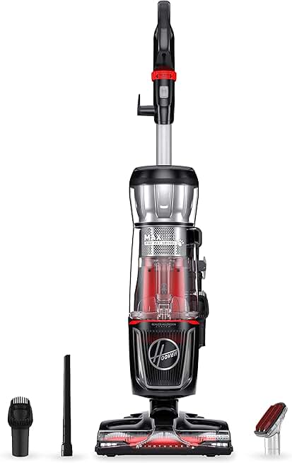 Hoover MAXLife Pro Pet Swivel Bagless Upright Vacuum Cleaner, for Carpet and Hard Floors, Perfect for Pets, HEPA Media Filtration, UH74220PC, Black