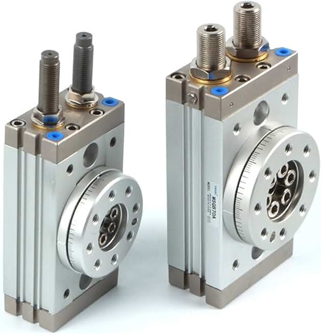 Double Acting Table Actuator Pneumatic Rotary Air Cylinder MSQB-100R/MSQB-100A Shock Absor Adjustment Bolt 1Pcs(MSQB-100R)