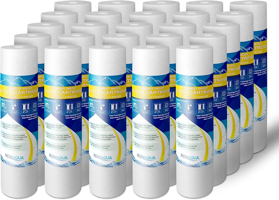 Big Sediment Replacement Water Filters 5 Micron 4.5”x 20