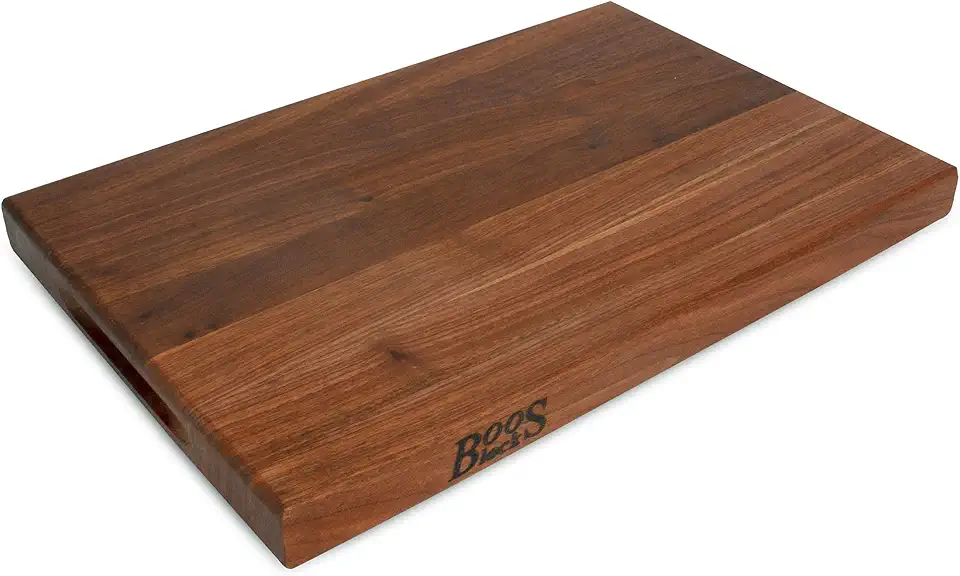 Boos Block R-Board Series Large Reversible Wood Cutting Board, 1.5-Inch Thickness, 18