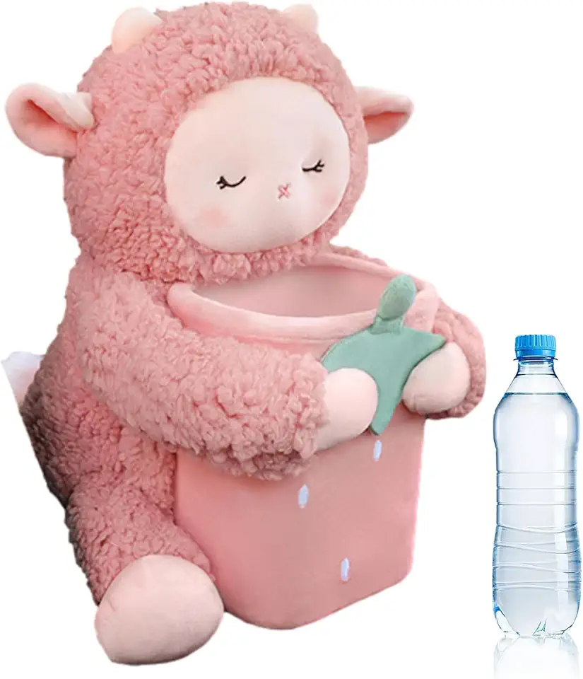 Tissue Paper Holder for Car,Cartoon Animal Automotive Trash Can 2 in 1 - Space Saving Car Jar, Convenient Car Accessories for Storage, Organization, Vehicles