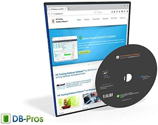 Employee HR Database Software: Human Resources (HR) Employee Database Software 2023 | CD-ROM