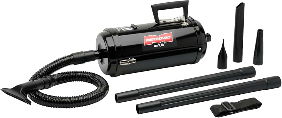 METROVAC Vacuum VNB-73B Blower Vacuum - 1-Quart Capacity, 4 Horsepower Motor, Portable and Durable, All-Steel Construction, Includes Accessories