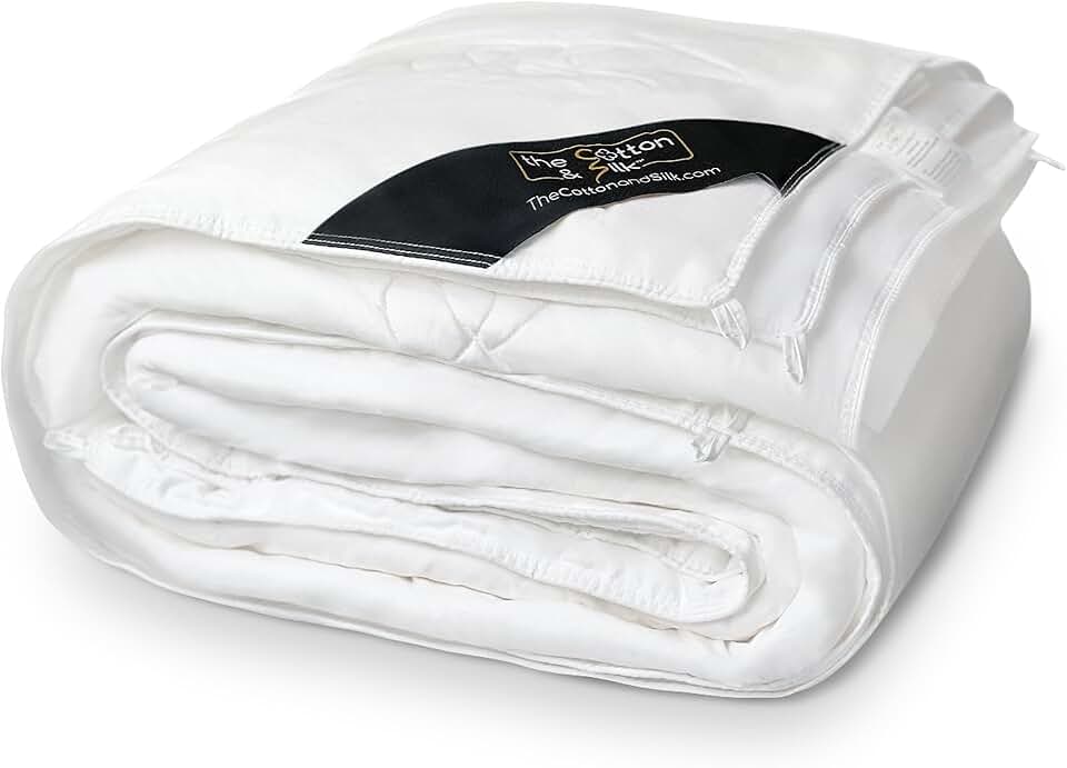 100% Mulberry Silk Filled Duvet Insert /Silk Comforter /Silk Blanket for All Seasons, Luxury, Ultra Soft, Breathable, Naturally Body-hugging, Twin Size