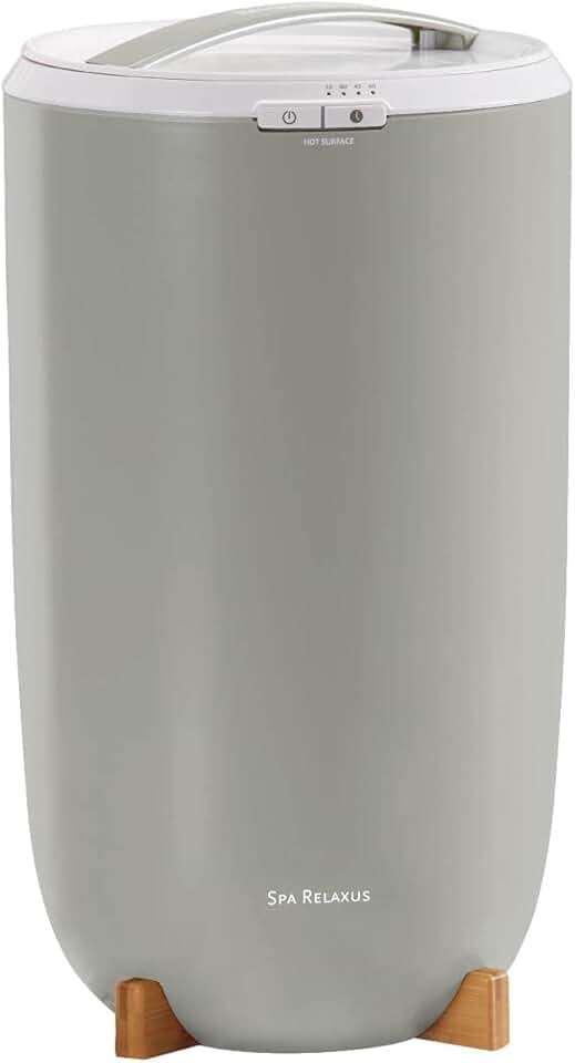 Deluxe Towel Warmer. Extra Large Capacity. Space Saving Design. Built in Timer.