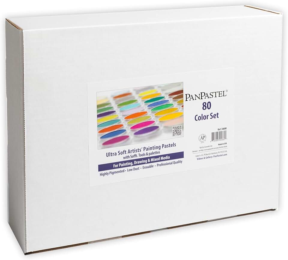 Original Colors - Full Range Set by PanPastel, 80 Color, Includes Soft Tools and Two Palette Trays