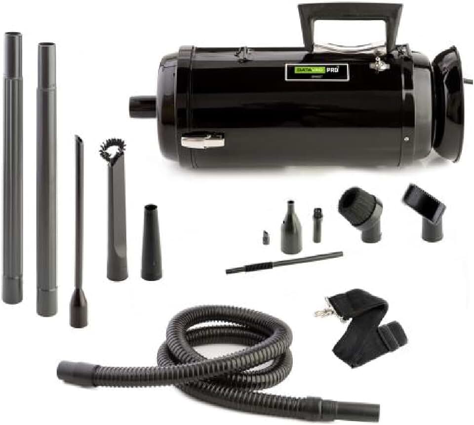 METROVAC DataVac Pro Series 2 MDV-2TA 780W, Vacuum/Blower with Single Speed, Handheld Vacuum Cleaner with Filter, Disposable Bag & Permanent Cloth Bag