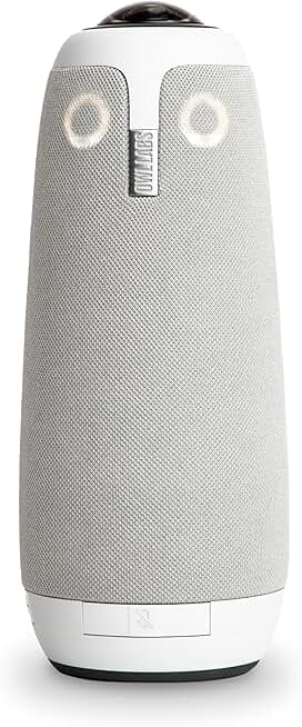 Meeting Owl 3 - 360-Degree, 1080p HD Smart Video Conference Camera, Microphone, and Speaker. Auto-Focus on the Active Speaker. Certified for Microsoft Teams