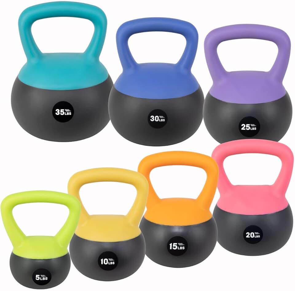 NZG Iron Sand Soft Kettlebell, Shock-Proof Weights