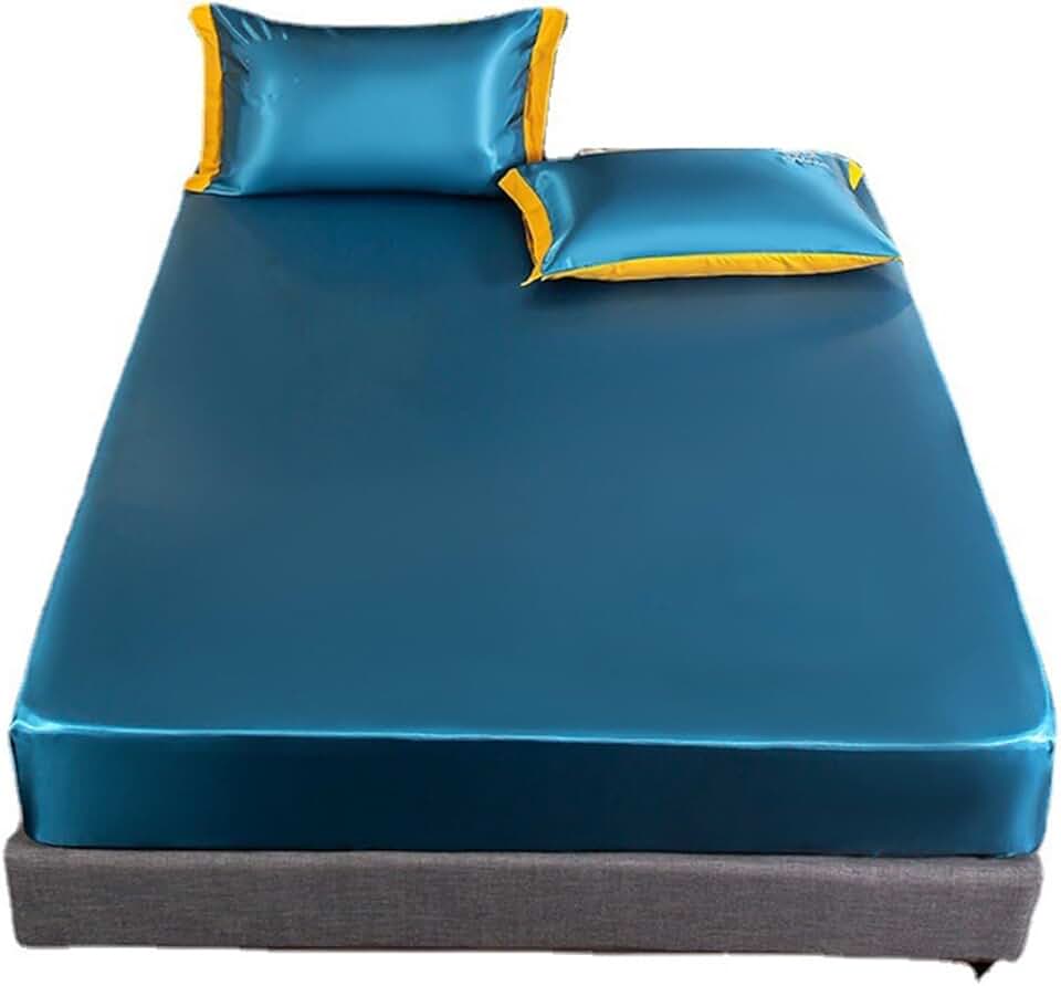 Skin-Friendly and Comfortable Folding Storage not Easy to Slip Fixed Bed Set Soft and Comfortable Fabric Three-Piece Set (Color : D, Size : 180 * 200cm)