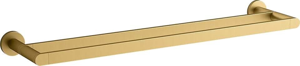 Kohler 73144-2MB Composed Towel-Bars, Vibrant Brushed Moderne Brass