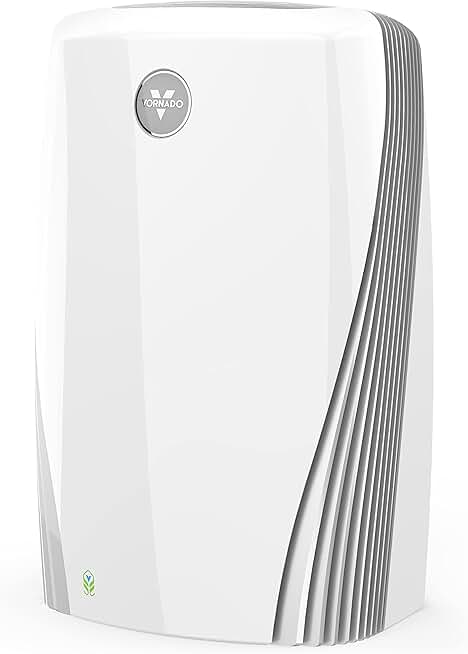 Vornado PCO575DC Air Purifier with True HEPA and Carbon Filtration to Capture Allergens, Smoke, Odors, and Patented Silverscreen Technology Attacks Viruses, Whole Room, White