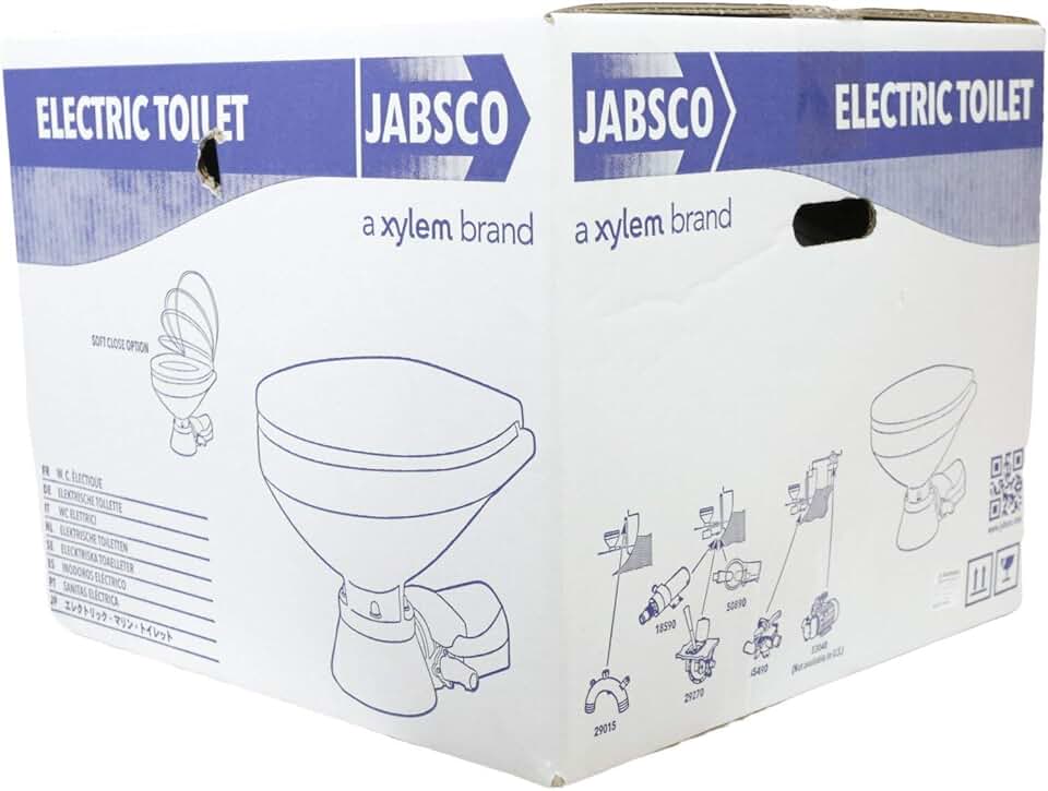 Jabsco Quiet Flush Electric Marine Toilet